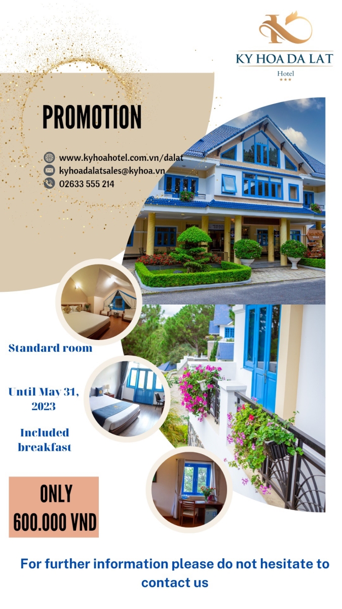 KY HOA DA LAT HOTEL - GARDEN VILLAGES PROMOTION